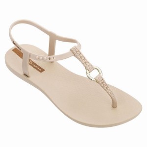 Beige Women's Ipanema Charm VII Aro Sandals | 3285406-CI