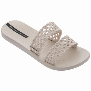 Beige Women's Ipanema Renda Slides | 1482950-LX