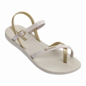 Beige / Gold Women's Ipanema Fashion VII Sandals | 8306519-ZI