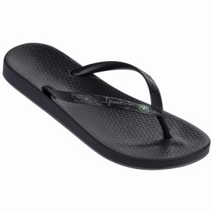 Black Women's Ipanema Anatomic Brilliant III Flip Flops | 5912403-JA