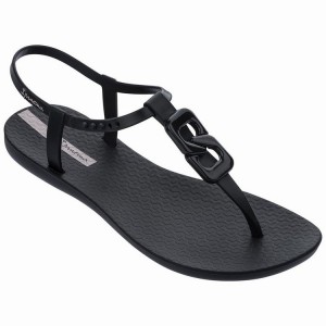 Black Women's Ipanema Class Chic Sandals | 7512406-XJ