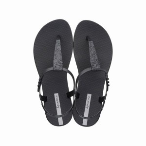 Black Women's Ipanema Shimmer Sandals | 7208691-JL