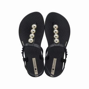 Black / Gold Kids'' Ipanema Class Glam Sandals | 8140569-FN