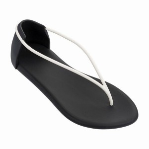 Black / White Women's Ipanema Philippe Starck Thing N II Sandals | 3516972-IF