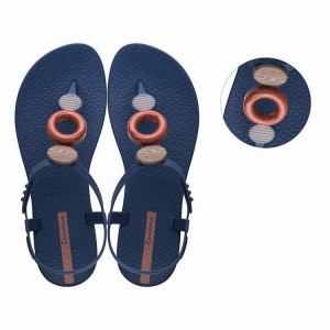 Blue / Brown Women's Ipanema Class Modern Sandals | 3098641-KT