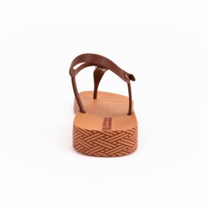 Brown Women's Ipanema Plush Weave Sandals | 4567213-DP