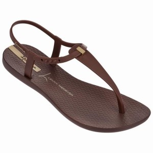 Brown Women's Ipanema Premium Lenny Desire Sandals | 2374160-FI