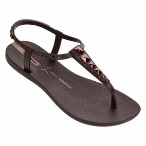 Brown Women's Ipanema Premium Lenny Rocker Sandals | 9160784-YN