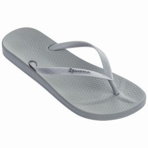 Grey Women's Ipanema Anatomic Tan Colors Flip Flops | 2638794-CP