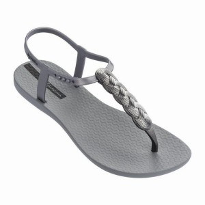 Grey Women's Ipanema Charm VI Wave Sandals | 9465217-WJ