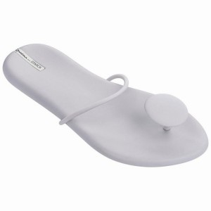 Grey Women's Ipanema Philippe Starck Thing U II Flip Flops | 7514063-CE