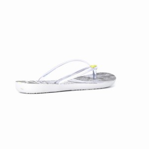 Grey Women's Ipanema Wave Natural Flip Flops | 0734921-YB