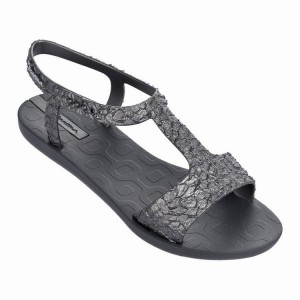 Grey / Silver Women's Ipanema Venus Sandals | 9786401-QA