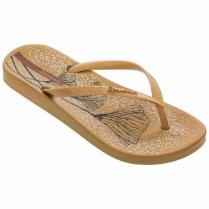 Khaki Women's Ipanema Anatomic Temas XI Flip Flops | 6521073-AL