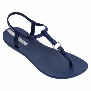 Navy Women's Ipanema Charm VII Aro Sandals | 0231468-AY