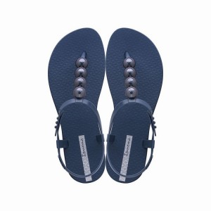 Navy Women's Ipanema Class Glam II Sandals | 4953862-ZB