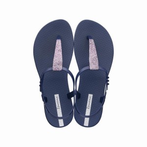 Navy Women's Ipanema Class Pop II Sandals | 7230184-LC