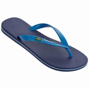 Navy / Blue Women's Ipanema Brasil Classic II Flip Flops | 4180692-LO