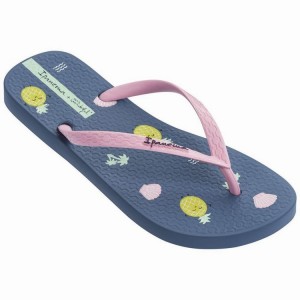 Navy / Pink Women's Ipanema Mr. Wonderful II Flip Flops | 2693417-EQ