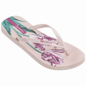 Pink Women's Ipanema Botanicals Flip Flops | 2937064-BL