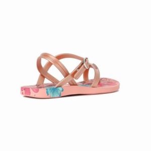 Pink / Beige Kids'' Ipanema Suzi Print II Sandals | 9347506-BD