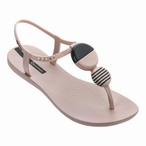 Pink / Black Women's Ipanema Ella Sandals | 0634178-AF