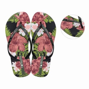 Pink / Black Women's Ipanema I Love Sun Flip Flops | 3456079-PE