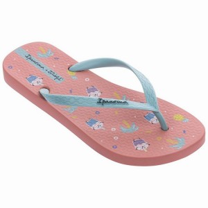 Pink / Blue Women's Ipanema Mr. Wonderful II Flip Flops | 8352761-FZ