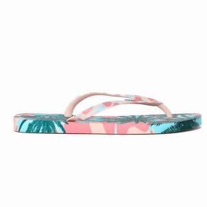 Pink / Green Women's Ipanema I Love Sun Flip Flops | 9651720-LC