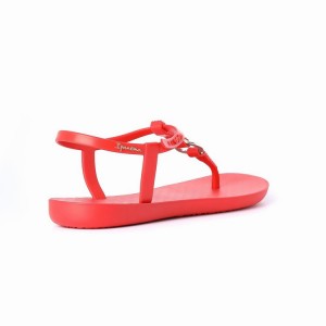 Red Women's Ipanema Link Sandals | 4126930-YV