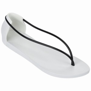 White / Black Women's Ipanema Philippe Starck Thing N Sandals | 5137048-WI