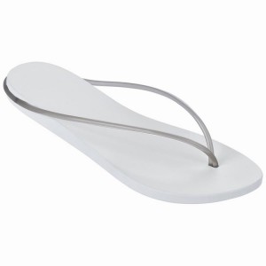 White / Grey Women's Ipanema Philippe Starck Thing M Flip Flops | 5214809-WC