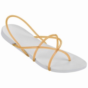 White / Orange Women's Ipanema Philippe Starck Thing G Sandals | 7608954-XZ