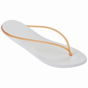 White / Orange Women's Ipanema Philippe Starck Thing M Flip Flops | 0182496-DO