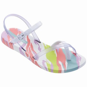 White / Pink Women's Ipanema Fashion IX Sandals | 2175904-MP