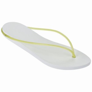 White / Yellow Women's Ipanema Philippe Starck Thing M Flip Flops | 6425831-PL