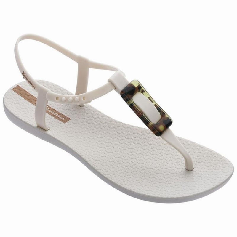 Beige Women\'s Ipanema Class Charm Sandals | 1730456-LI