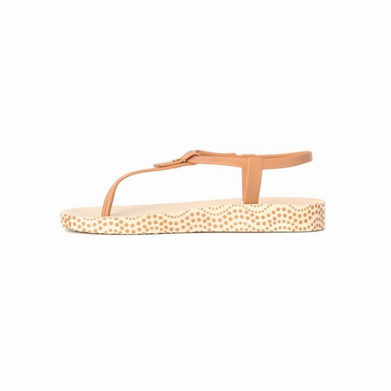 Beige / Brown Women's Ipanema Plush Dots Sandals | 6287495-GA