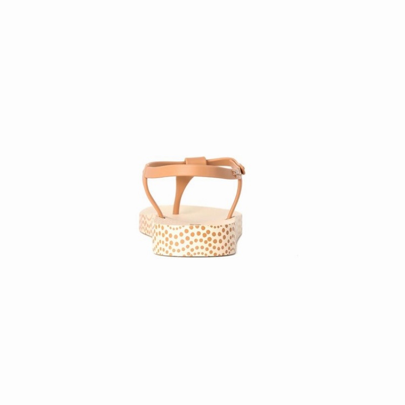 Beige / Brown Women's Ipanema Plush Dots Sandals | 6287495-GA