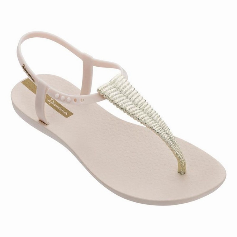 Beige / Gold Women's Ipanema Ribba Sandals | 4593012-UE