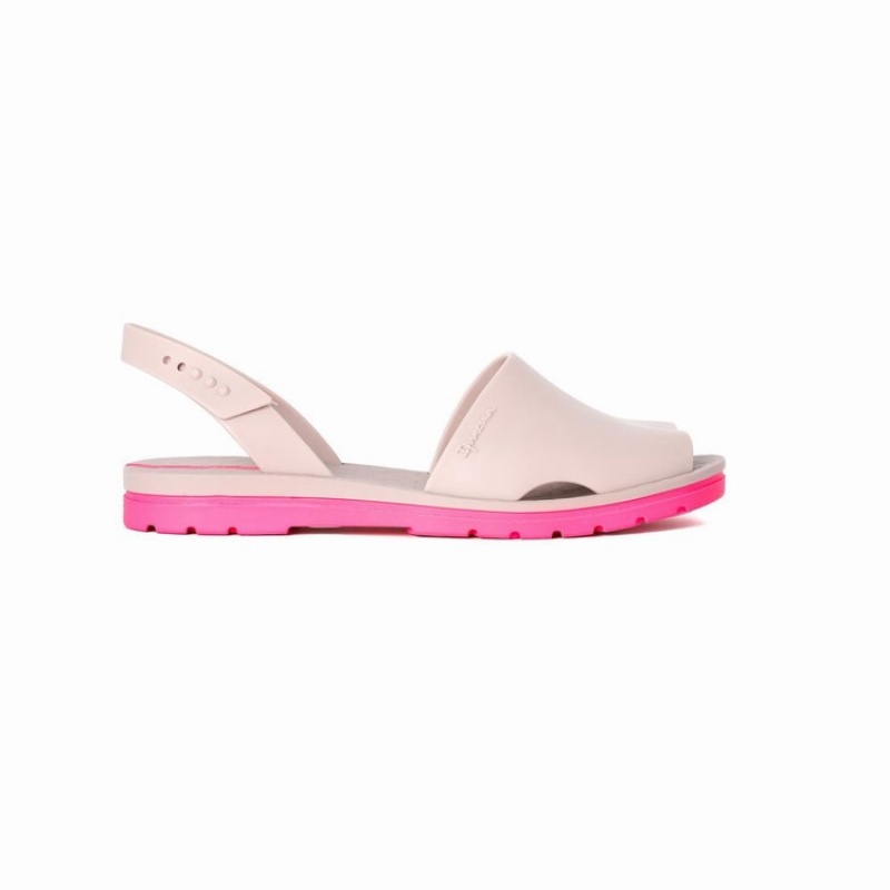 Beige / Pink Women's Ipanema Barcelona Sandals | 2471586-KS