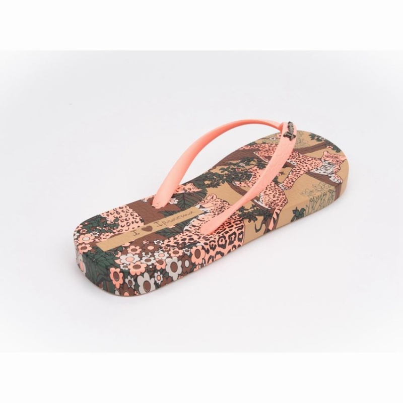 Beige / Pink Women's Ipanema Pop Flip Flops | 8450397-GQ