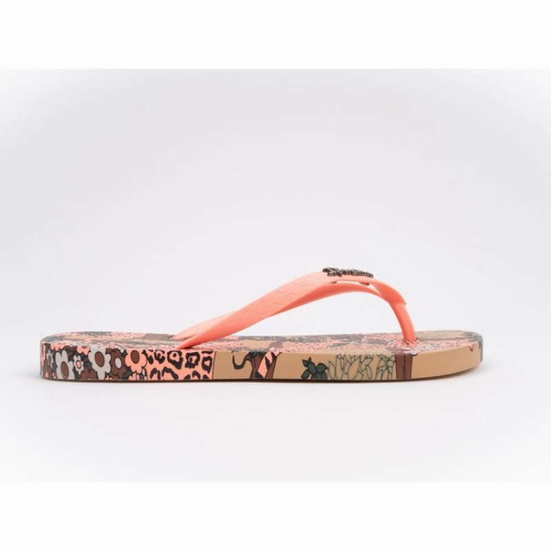 Beige / Pink Women's Ipanema Pop Flip Flops | 8450397-GQ