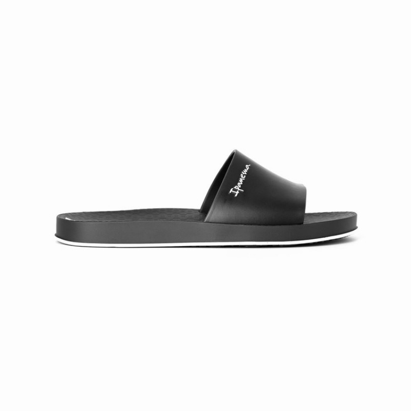 Black Men's Ipanema Glide Slides | 9625037-DM