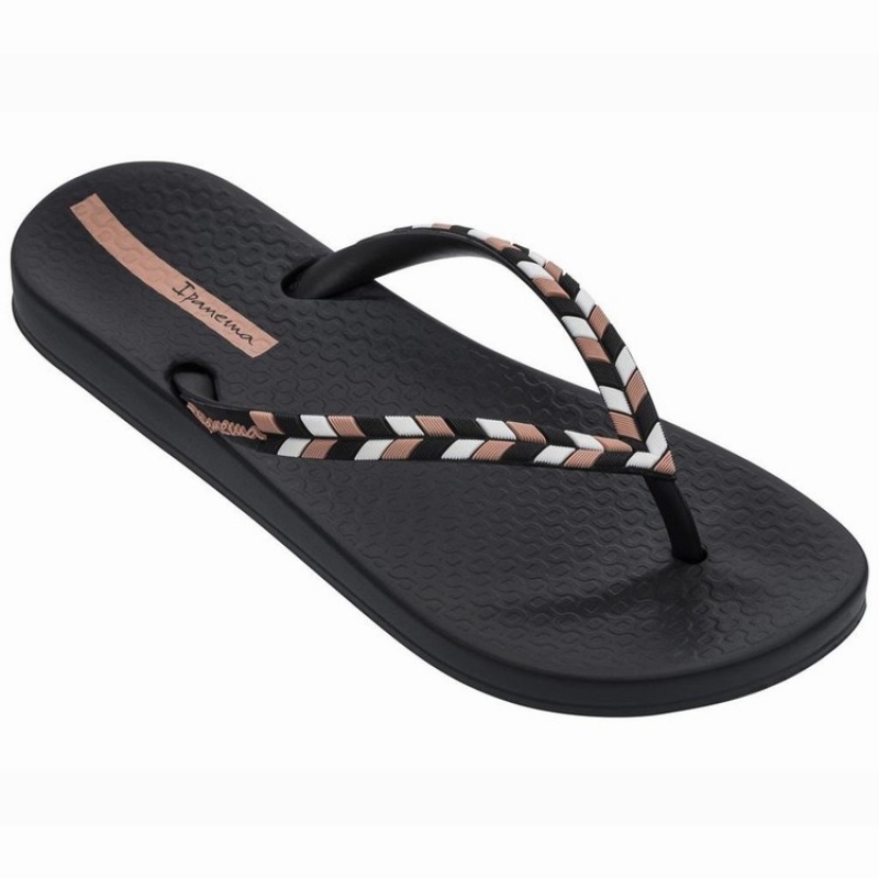 Black Women's Ipanema Ana Lovely X Flip Flops | 2907645-SC