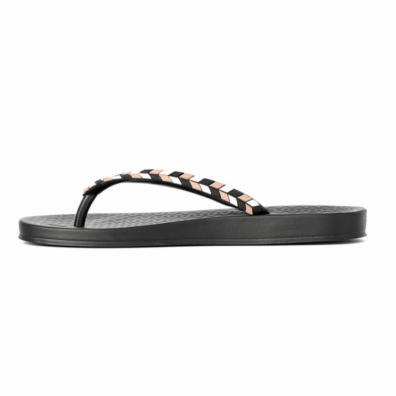 Black Women's Ipanema Ana Lovely X Flip Flops | 2907645-SC