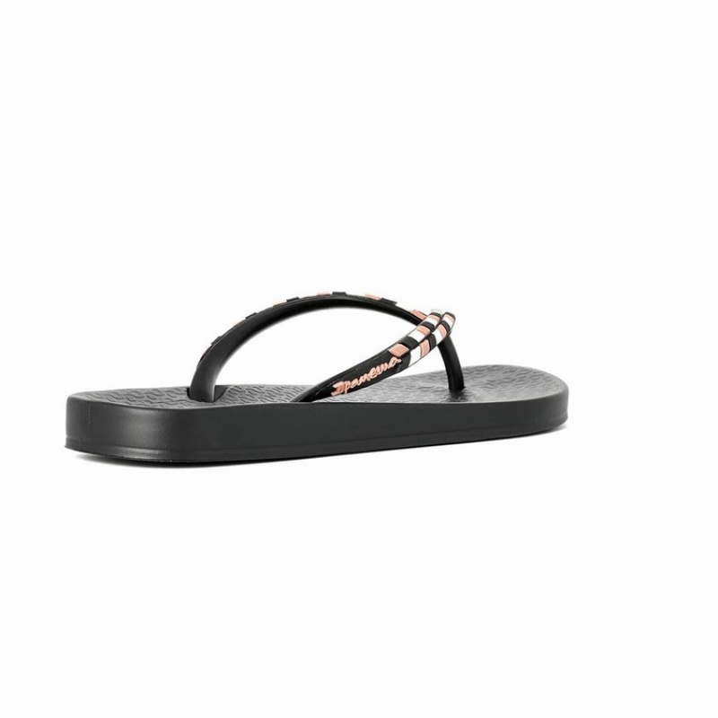 Black Women\'s Ipanema Ana Lovely X Flip Flops | 2907645-SC