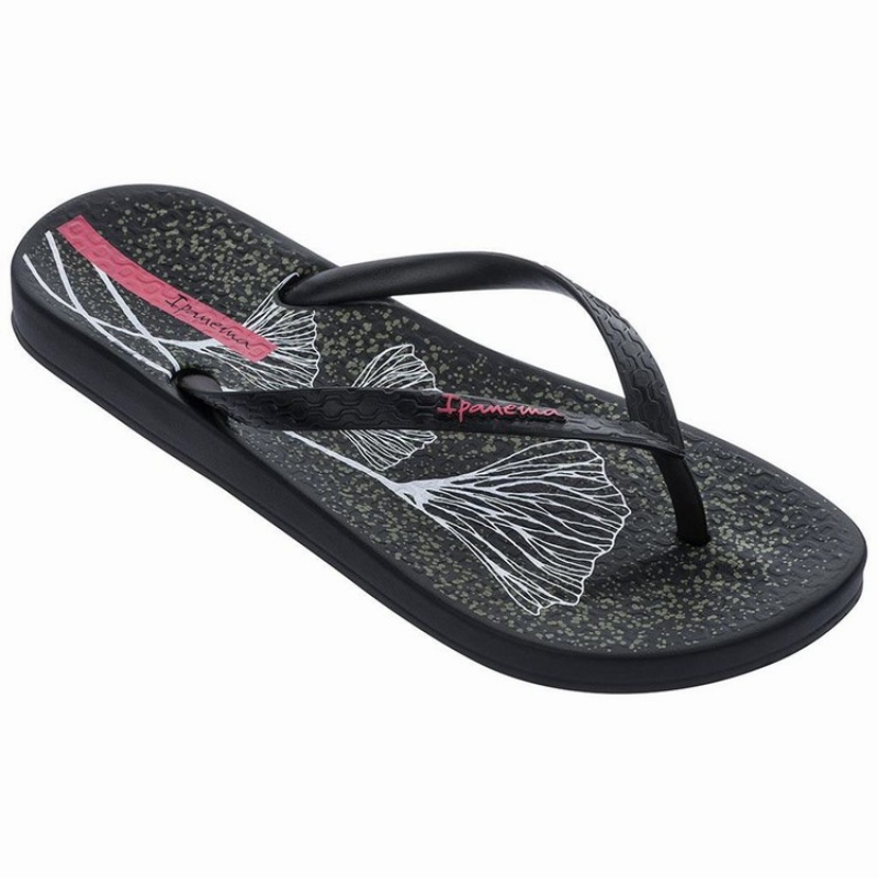 Black Women's Ipanema Anatomic Temas XI Flip Flops | 8457103-FI