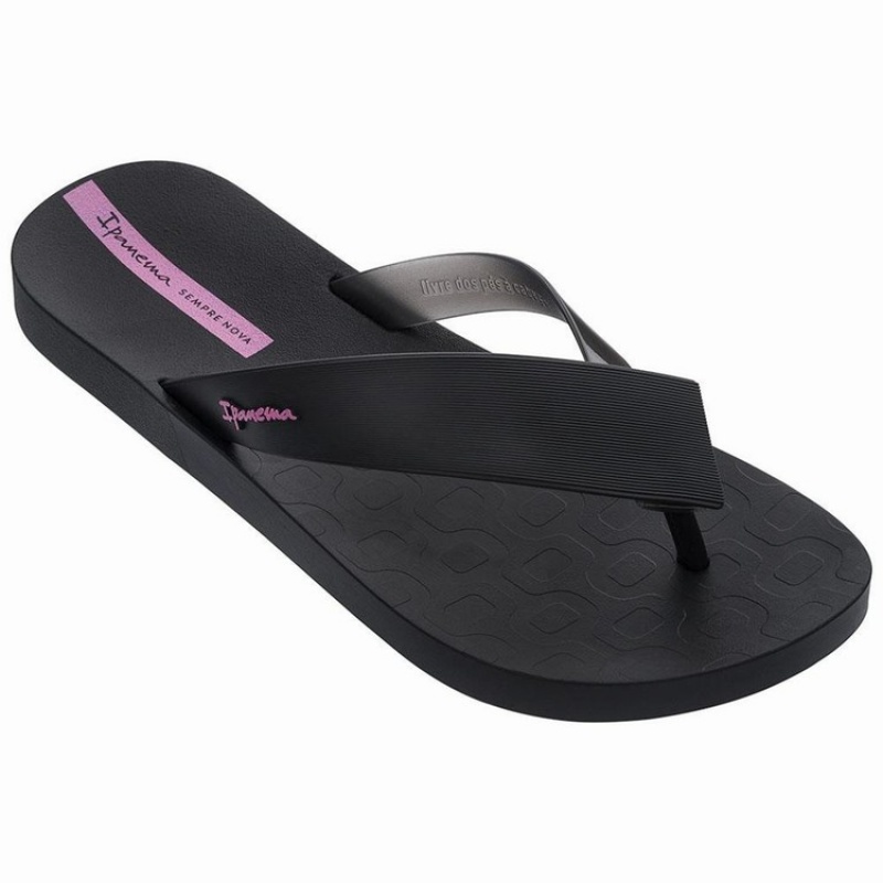 Black Women's Ipanema Hit Flip Flops | 5726913-EH