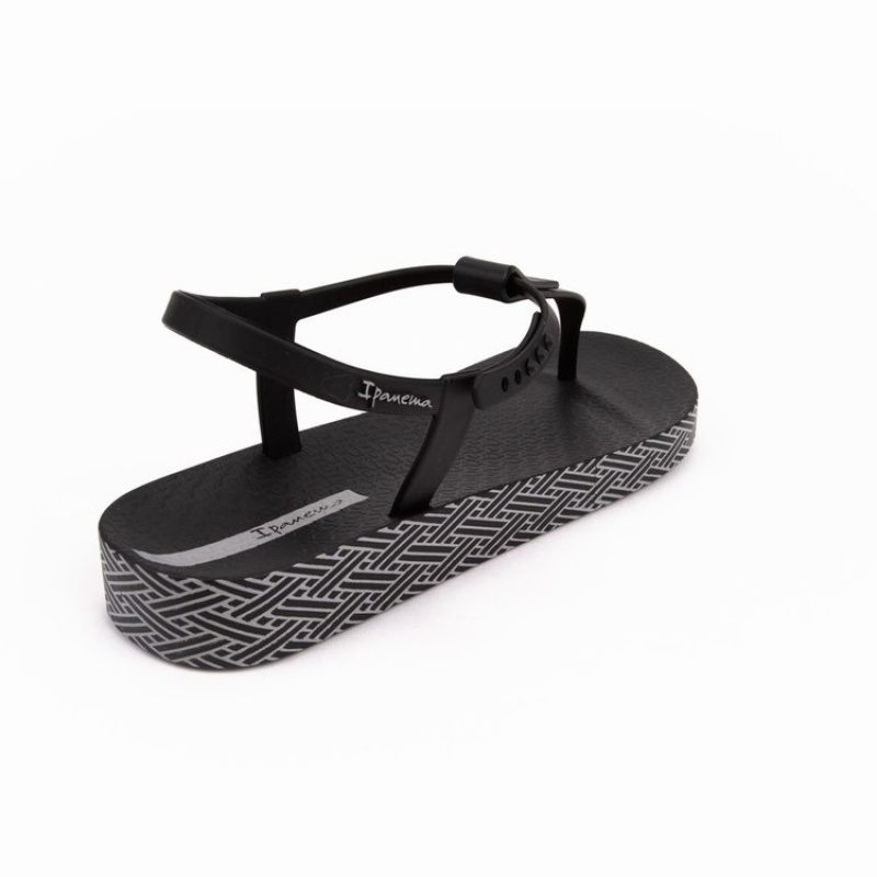 Black Women's Ipanema Plush Weave Sandals | 1297380-GS